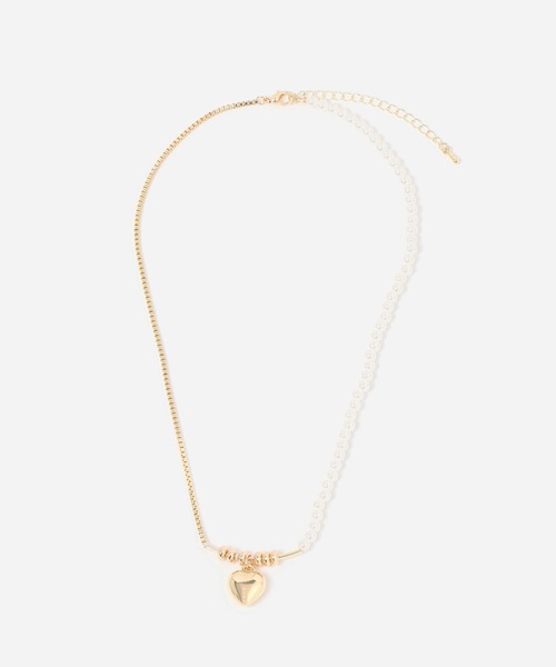 FOREVER 21（フォーエバー トゥエンティーワン）の「ハートデザインネックレス2（ネックレス・レディース・シルバー/ゴールド・FREE）」の6枚目の写真