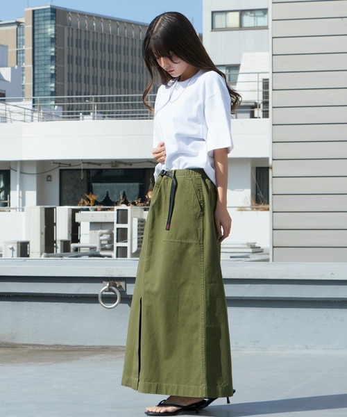 Gramicci（グラミチ）の「Gramicci/グラミチ LONG BAKER SKIRT スカート 2026年春夏（スカート・レディース・ベージュ/ネイビー/ライトカーキ/ブラック/オリーブ・S/M/L）」の22枚目の写真
