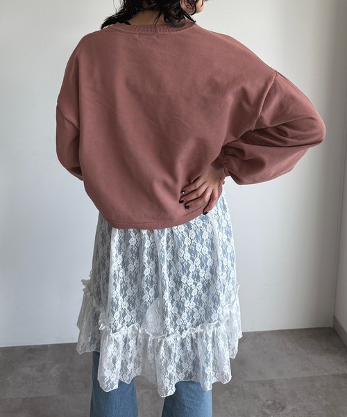 apres jour mignon(アプレジュールミニョン)の「WZIP袖ボリュームニット(ニット/セーター・レディース・アイボリー/ピンク/ブラック・フリー/X-LARGE)」の20枚目の写真