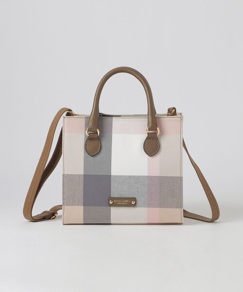 BLUE LABEL CRESTBRIDGE（ブルーレーベルクレストブリッジ）の「クレストブリッジチェックキャンバススクエアミニトート（ハンドバッグ・レディース・グリーン系その他/レッド系その他・FREE）」の9枚目の写真