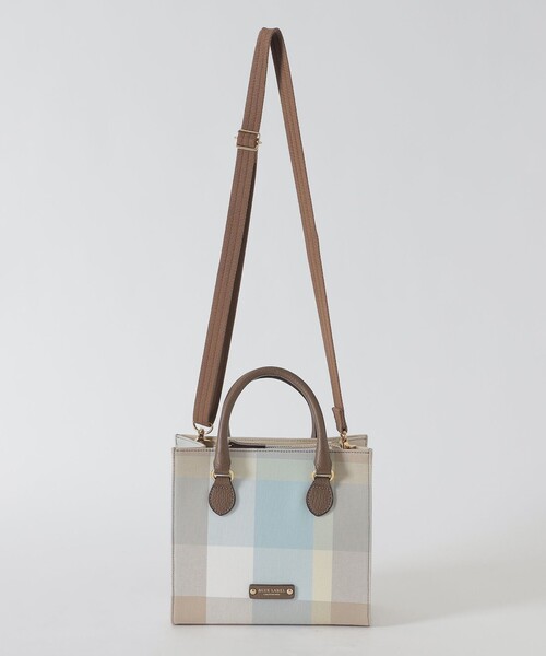 BLUE LABEL CRESTBRIDGE（ブルーレーベルクレストブリッジ）の「クレストブリッジチェックキャンバススクエアミニトート（ハンドバッグ・レディース・グリーン系その他/レッド系その他・FREE）」の12枚目の写真