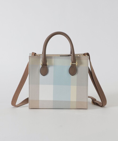 BLUE LABEL CRESTBRIDGE（ブルーレーベルクレストブリッジ）の「クレストブリッジチェックキャンバススクエアミニトート（ハンドバッグ・レディース・グリーン系その他/レッド系その他・FREE）」の13枚目の写真
