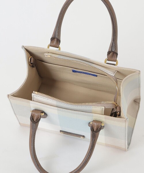 BLUE LABEL CRESTBRIDGE（ブルーレーベルクレストブリッジ）の「クレストブリッジチェックキャンバススクエアミニトート（ハンドバッグ・レディース・グリーン系その他/レッド系その他・FREE）」の14枚目の写真