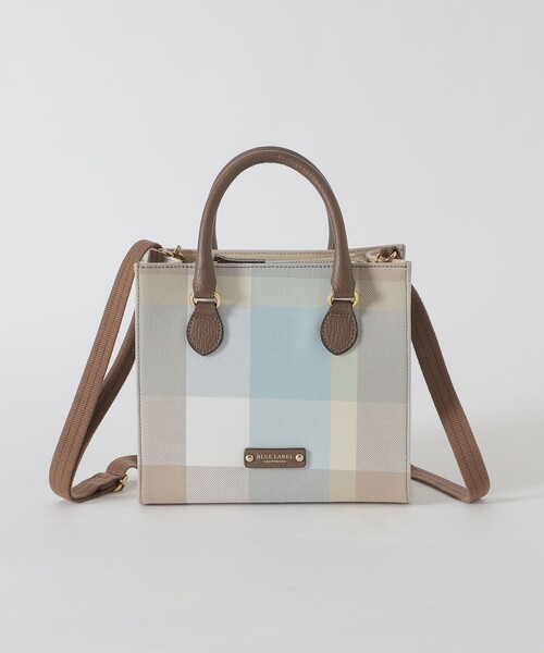 BLUE LABEL CRESTBRIDGE（ブルーレーベルクレストブリッジ）の「クレストブリッジチェックキャンバススクエアミニトート（ハンドバッグ・レディース・グリーン系その他/レッド系その他・FREE）」の16枚目の写真