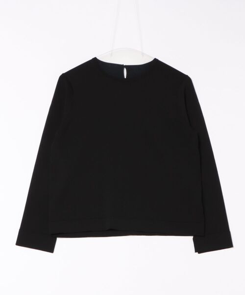 INED（イネド）の「衿付きクルーネックプルオーバー（ニット/セーター・レディース・ブラック/ベージュ・9号/11号）」の3枚目の写真