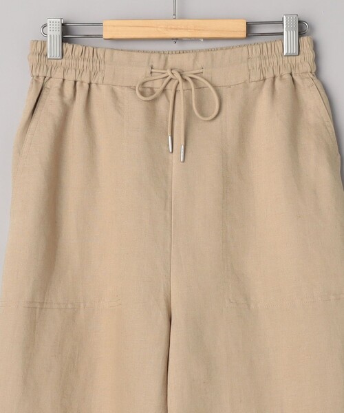 coen（コーエン）の「接触冷感リネンレーヨンワイドパンツ（WEB限定サイズ）（スラックス・レディース・ブラック/オリーブ/ベージュ/コバルトブルー・S/M/L/XL）」の7枚目の写真