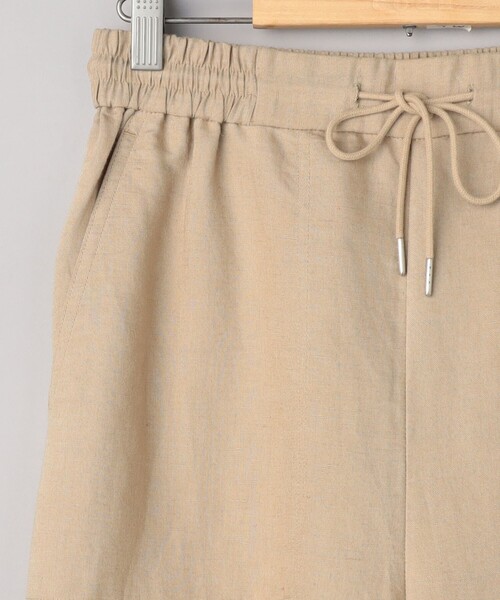 coen（コーエン）の「接触冷感リネンレーヨンワイドパンツ（WEB限定サイズ）（スラックス・レディース・ブラック/オリーブ/ベージュ/コバルトブルー・S/M/L/XL）」の8枚目の写真