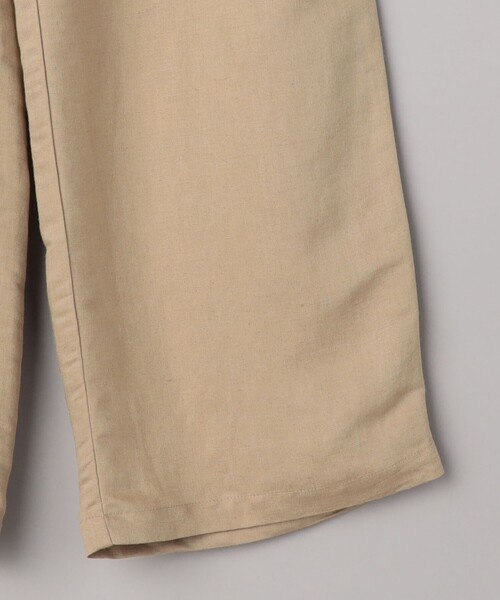 coen（コーエン）の「接触冷感リネンレーヨンワイドパンツ（WEB限定サイズ）（スラックス・レディース・ブラック/オリーブ/ベージュ/コバルトブルー・S/M/L/XL）」の9枚目の写真