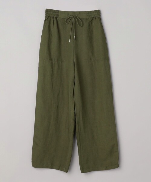 coen（コーエン）の「接触冷感リネンレーヨンワイドパンツ（WEB限定サイズ）（スラックス・レディース・ブラック/オリーブ/ベージュ/コバルトブルー・S/M/L/XL）」の13枚目の写真