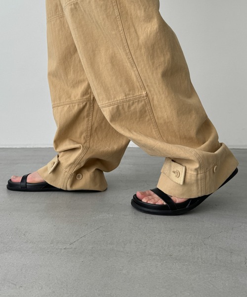 CANAL JEAN(キャナルジーン)の「Lakey Park ヘリンボーンサロペット(つなぎ/オールインワン・レディース・ベージュ・ONE SIZE)」の13枚目の写真