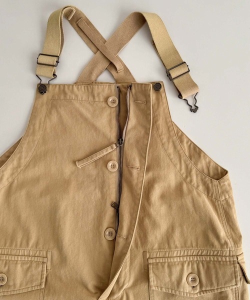 CANAL JEAN(キャナルジーン)の「Lakey Park ヘリンボーンサロペット(つなぎ/オールインワン・レディース・ベージュ・ONE SIZE)」の15枚目の写真