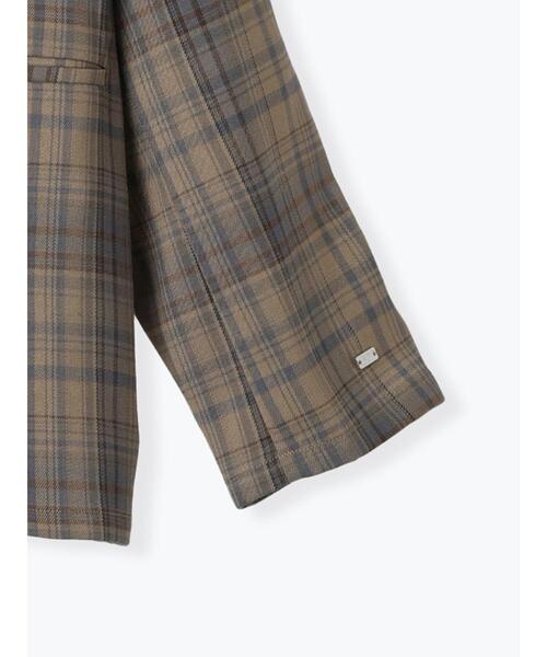 ehka sopo(エヘカソポ)の「バックリボンダブルジャケット(ノーカラージャケット・レディース・ベージュ/モカ/グレー・F)」の6枚目の写真