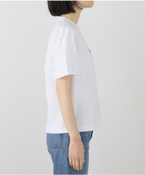 Calvin Klein Jeans（カルヴァンクラインジーンズ）の「Calvin Klein Jeans / カルバン クライン ジーンズSS RLXD STANDARD LOGO CREWNK TEE（Tシャツ/カットソー・レディース・ブラック/ホワイト・SMALL）」の22枚目の写真