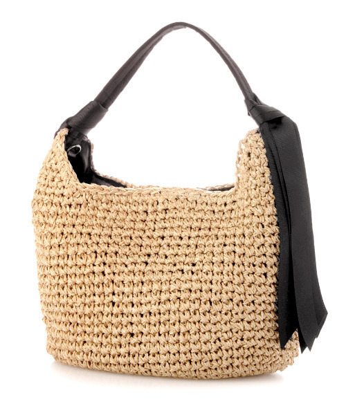 cache cache（カシュ カシュ）の「カシュカシュ cachecache / 下がりグログランクロッシェ2wayミニトート（かごバッグ・レディース・ブラック/グレー/マスタード/グリーン/ブラウン・FREE）」の7枚目の写真