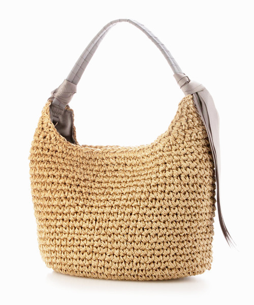 cache cache（カシュ カシュ）の「カシュカシュ cachecache / 下がりグログランクロッシェ2wayミニトート（かごバッグ・レディース・ブラック/グレー/マスタード/グリーン/ブラウン・FREE）」の13枚目の写真