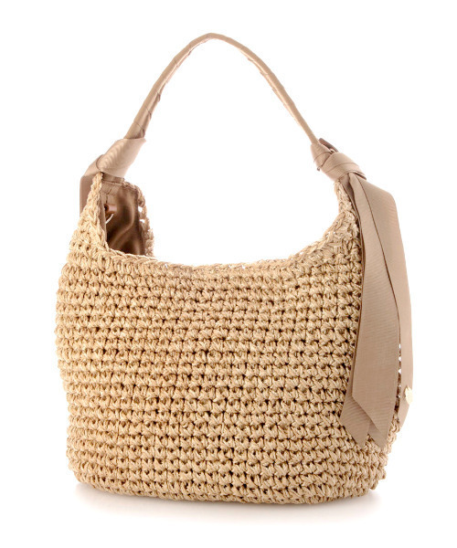 cache cache（カシュ カシュ）の「カシュカシュ cachecache / 下がりグログランクロッシェ2wayミニトート（かごバッグ・レディース・ブラック/グレー/マスタード/グリーン/ブラウン・FREE）」の21枚目の写真