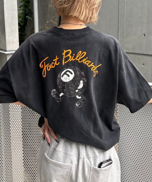 WHO'S WHO gallery（フーズフーギャラリー）の「【WEB限定/2サイズ】COOPER FACTビリヤードロゴTEE（Tシャツ/カットソー・レディース・ブラック/チャコールグレー/ホワイト・MEDIUM/LARGE）」の3枚目の写真