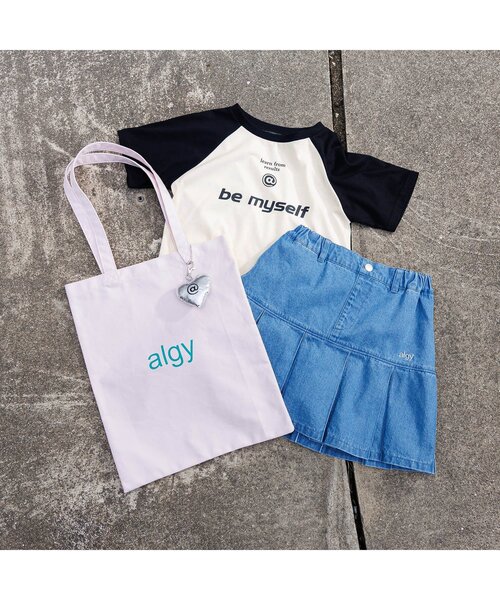 algy(アルジー)の「クロップドラグラン半袖T(Tシャツ/カットソー・キッズ・オフホワイト/サックスブルー/ブラック・MEDIUM/SMALL/X-SMALL/XX-SMALL)」の8枚目の写真