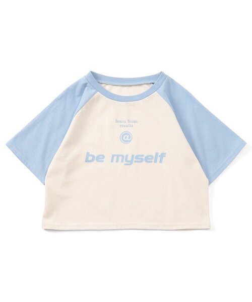 algy(アルジー)の「クロップドラグラン半袖T(Tシャツ/カットソー・キッズ・オフホワイト/サックスブルー/ブラック・MEDIUM/SMALL/X-SMALL/XX-SMALL)」の10枚目の写真