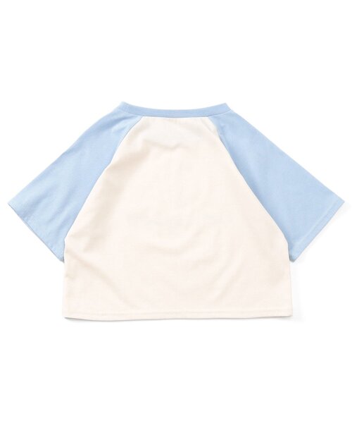 algy(アルジー)の「クロップドラグラン半袖T(Tシャツ/カットソー・キッズ・オフホワイト/サックスブルー/ブラック・MEDIUM/SMALL/X-SMALL/XX-SMALL)」の13枚目の写真