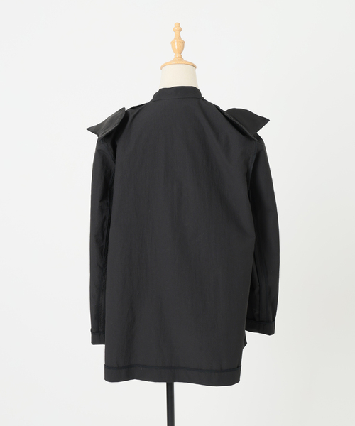 セール】ドライコットンノーカラージャケット（ノーカラージャケット