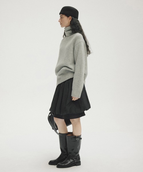 rehacer(レアセル)の「ONE COLOR Laboratory : Puff Layer Skirt / パフレイヤースカート(スカート・レディース・ブラック・FREE)」の10枚目の写真