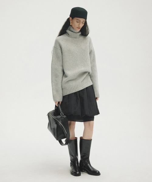 rehacer(レアセル)の「ONE COLOR Laboratory : Puff Layer Skirt / パフレイヤースカート(スカート・レディース・ブラック・FREE)」の7枚目の写真