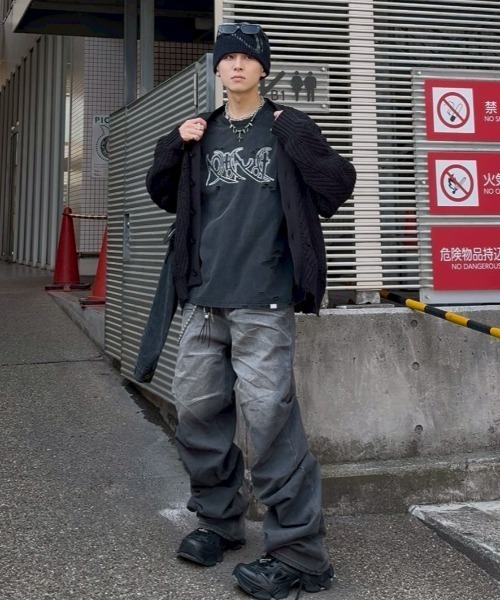 セール】【NOMANUAL】ECDYSIS DAMAGED T-SHIRT（Tシャツ
