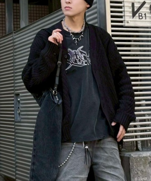 セール】【NOMANUAL】ECDYSIS DAMAGED T-SHIRT（Tシャツ