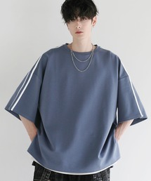 ビッグシルエットtシャツ」に該当するブルー・ネイビー/青色系の