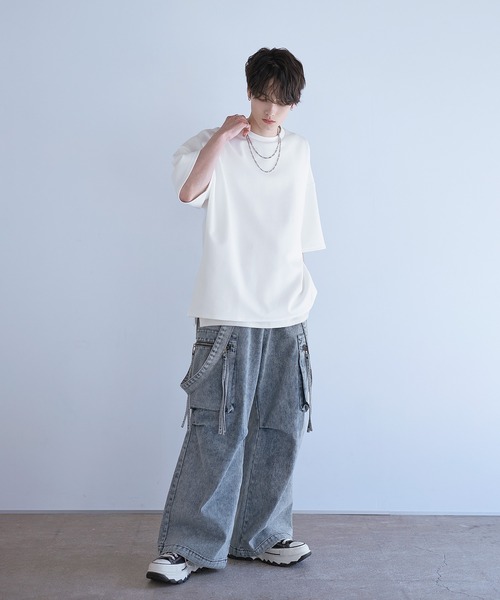 LILL（リル）の「サイドスリットコットンポンチビッグシルエット