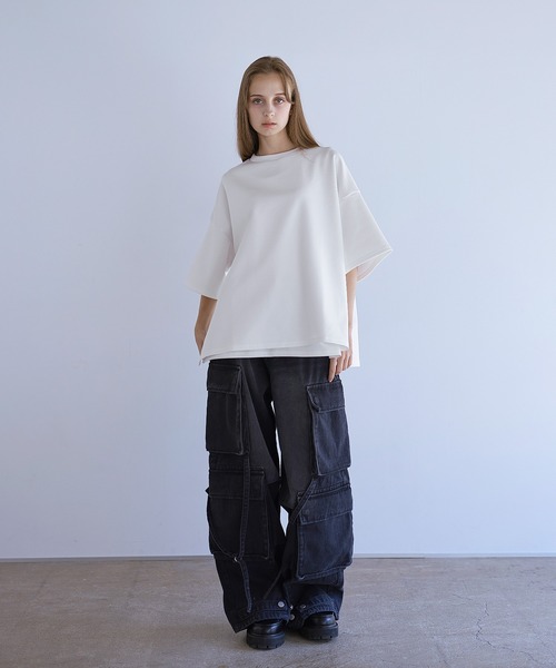 ウエストビーチ ブランウッド ジャケット Lサイズ セール】【23ss】サイドスリットハイポンチビッグシルエット5分
