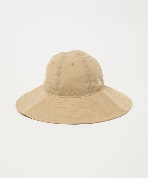 NEW ERA(ニューエラ)の「【別注】<NEW ERA>ナイロン つば広 ハット(ハット・レディース・ベージュ/ブラック・FREE)」の5枚目の写真
