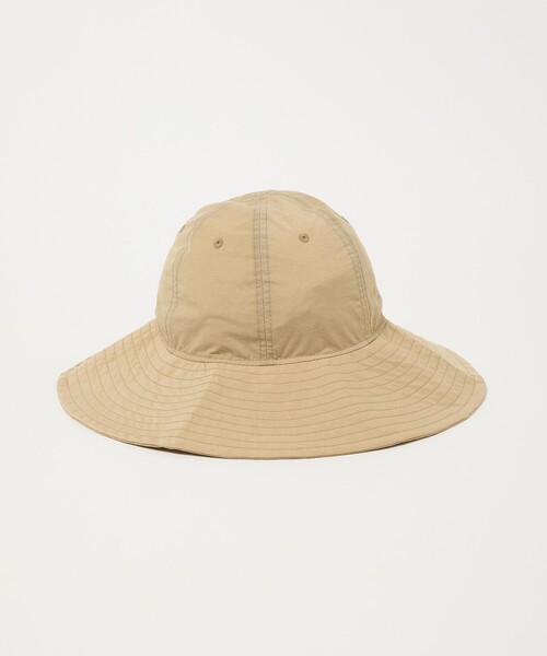 NEW ERA(ニューエラ)の「【別注】<NEW ERA>ナイロン つば広 ハット(ハット・レディース・ベージュ/ブラック・FREE)」の6枚目の写真