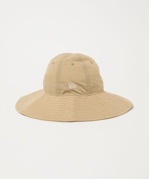 NEW ERA(ニューエラ)の「【別注】<NEW ERA>ナイロン つば広 ハット(ハット・レディース・ベージュ/ブラック・FREE)」の7枚目の写真