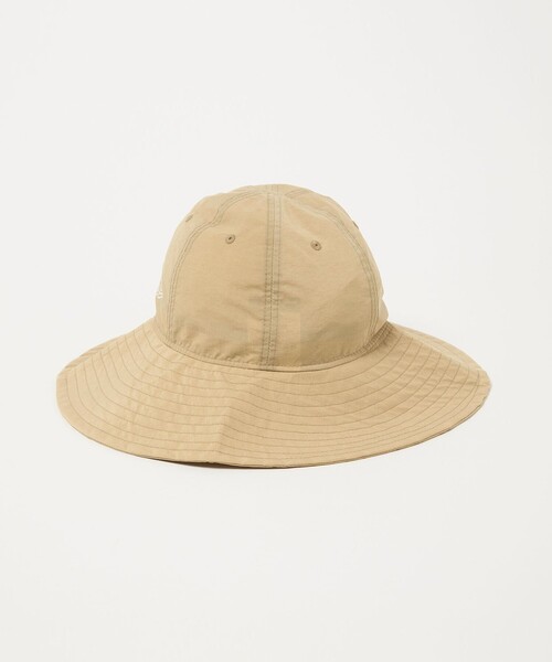 新品、未使用　ニューエラ　撥水ナイロンハット　ベージュ 別注】＜NEW ERA＞ナイロン つば広 ハット（ハット）｜NEW ERA