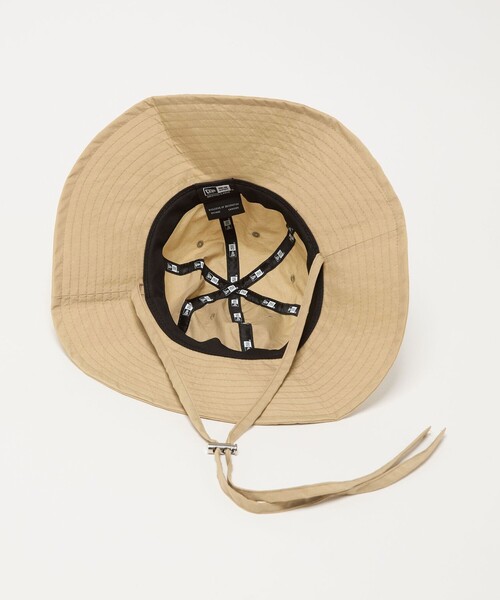 NEW ERA(ニューエラ)の「【別注】<NEW ERA>ナイロン つば広 ハット(ハット・レディース・ベージュ/ブラック・FREE)」の10枚目の写真