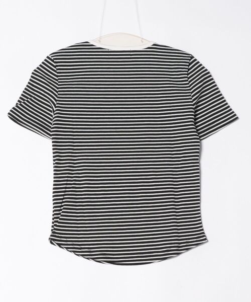 aimoha(アイモハ)の「ボーダーTシャツ (SS)(Tシャツ/カットソー・レディース・ブラック/ライトベージュ・FREE)」の3枚目の写真