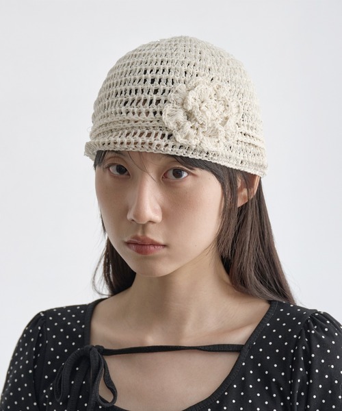 花冷え。新品未開封　完全完売品。　　ニットキャップ完売品 サマーセール8/31迄 【2025年春夏新作】サマーニット帽 帽子