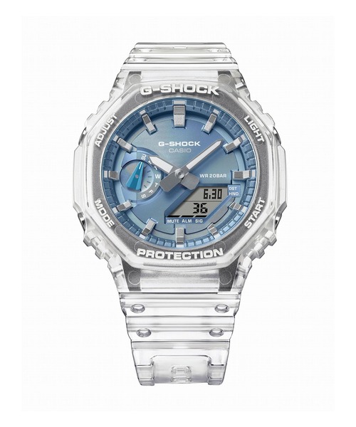 新品カシオCASIO G-SHOCK 国内正規品 GA-2100BM-7A2JF G-SHOCK ブライトメタリックダイヤルシリーズ スカイブルー GA