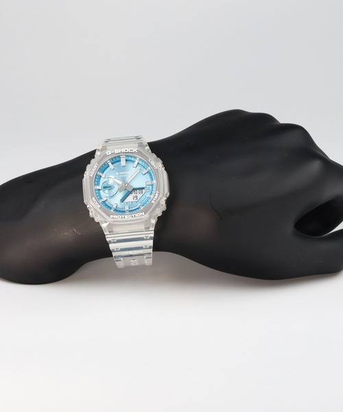 G-SHOCK(ジーショック)の「BRIGHT METALLIC DIAL SERIES / GA-2100BM-7A2JF(アナログ腕時計・メンズ・クリアブルー・FREE)」の13枚目の写真