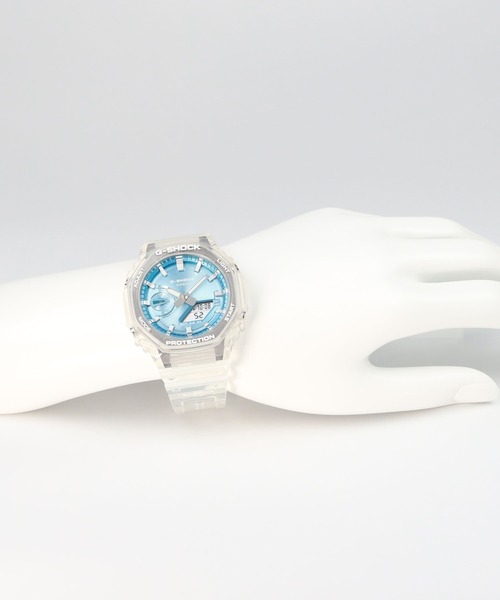 G-SHOCK(ジーショック)の「BRIGHT METALLIC DIAL SERIES / GA-2100BM-7A2JF(アナログ腕時計・メンズ・クリアブルー・FREE)」の14枚目の写真