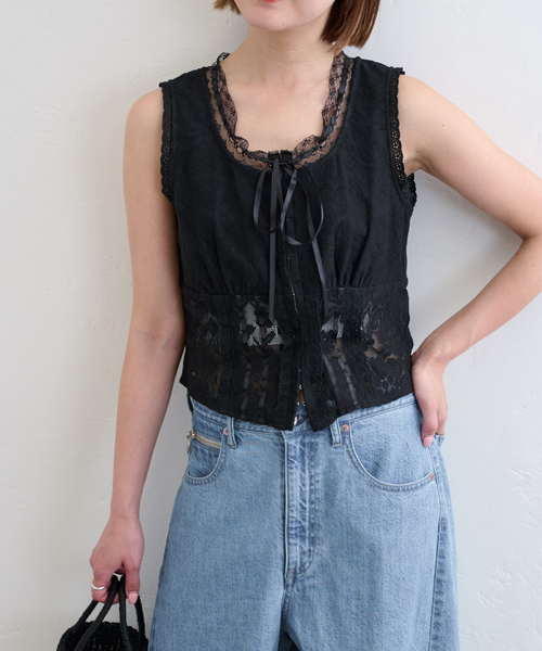 U by SPICK&SPAN（ユーバイスピックアンドスパン）の「メッシュレース