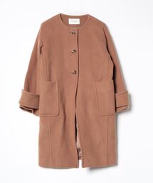 ブランド古着】Spick & Span｜スピックアンドスパンのノーカラーコート