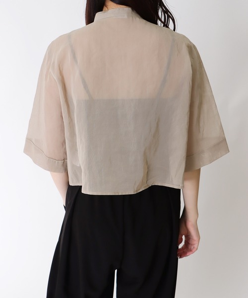 DRESSLAVE（ドレスレイブ）の「sheer cotton short shirt(シアー 