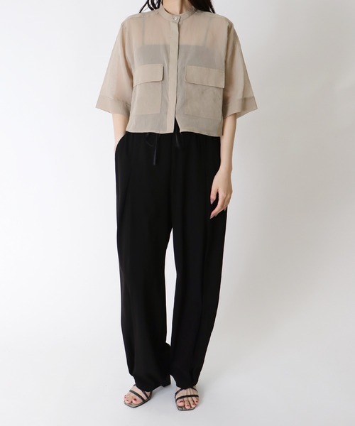 DRESSLAVE（ドレスレイブ）の「sheer cotton short shirt(シアー 