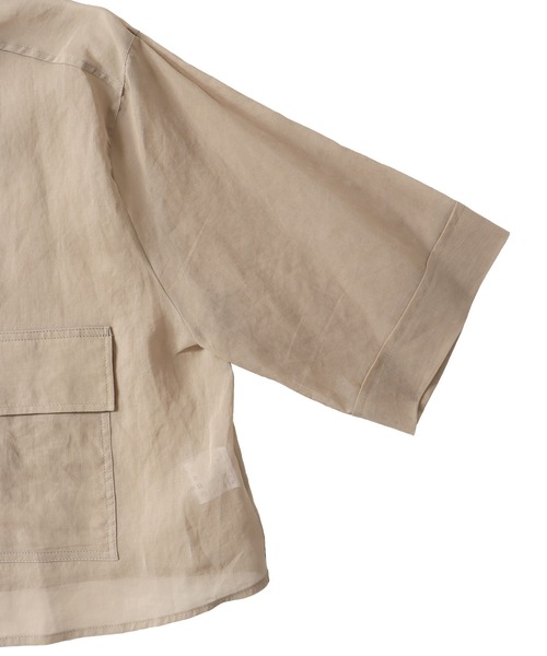 DRESSLAVE（ドレスレイブ）の「sheer cotton short shirt(シアー 