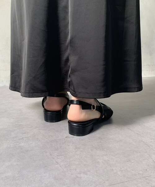 Thevon（ゼボン）の「シアーメッシュミュール（サンダル・レディース・ブラック/アイボリー・M/L）」の15枚目の写真