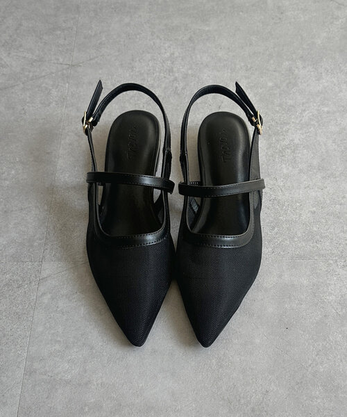 Thevon（ゼボン）の「シアーメッシュミュール（サンダル・レディース・ブラック/アイボリー・M/L）」の17枚目の写真