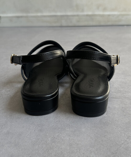 Thevon（ゼボン）の「シアーメッシュミュール（サンダル・レディース・ブラック/アイボリー・M/L）」の20枚目の写真